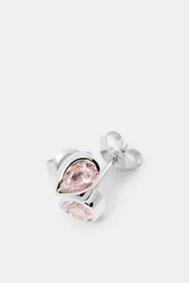 wool Burgundy Circular Cercei minusculi din argint cu cristale roz Kira ESER01741100 | Vivantis.ro  - De la geantă la parfumi