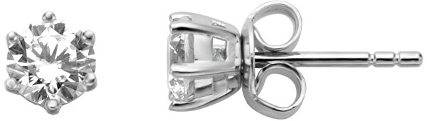 Gyengéd ezüst fülbevaló cirkónium kövekkel ESER01311100