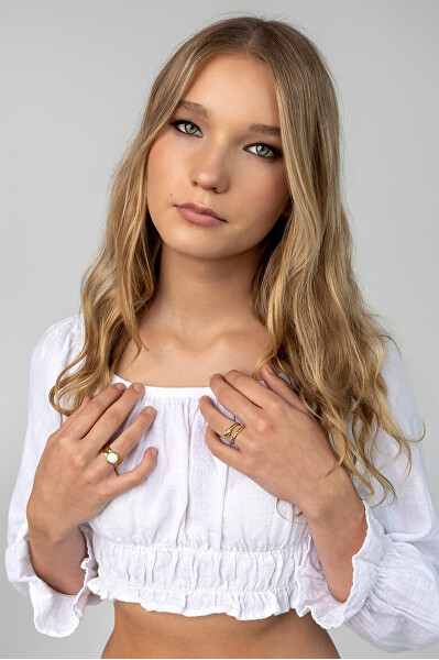 Pozlacený otevřený prsten Virelyn EWR250327G