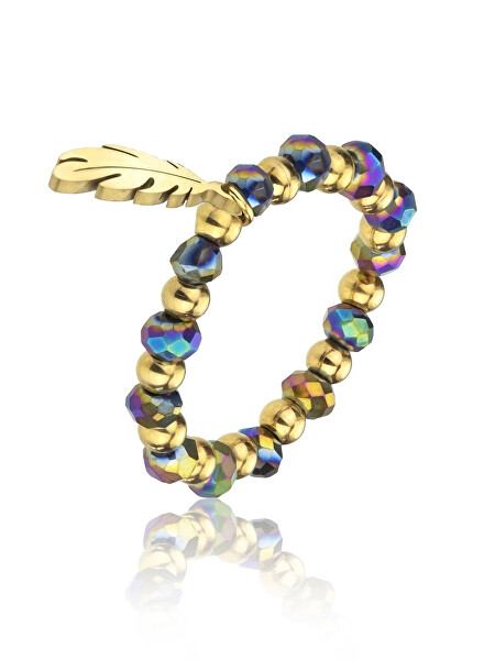 Aranyozott gyöngyös gyűrű Amy Violet EWR23032G