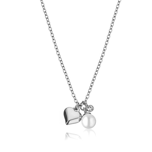 Slušivý ocelový náhrdelník s přívěsky WN1022S