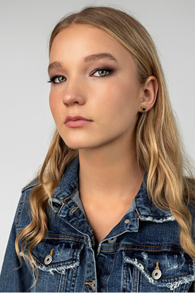 Stylové pozlacené pecky Solmira Gold EWE250308G