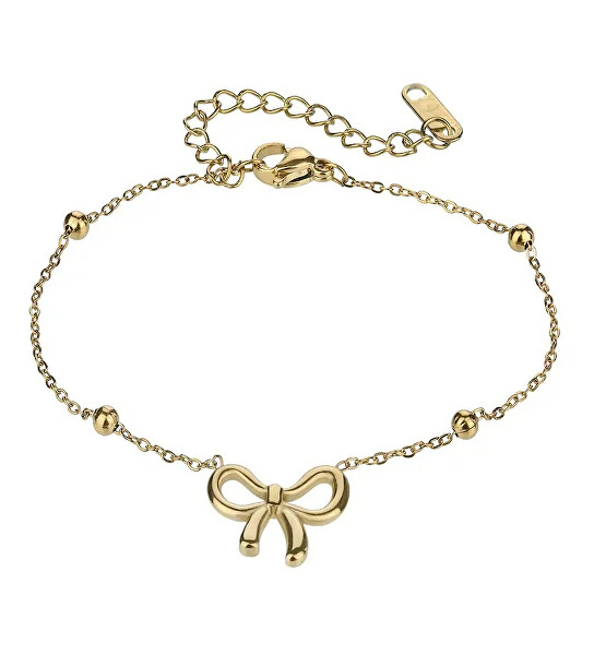 Slušivý pozlacený náramek Mašlička EWB24008G