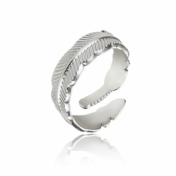 Elegante anello in acciaio EWR23028S