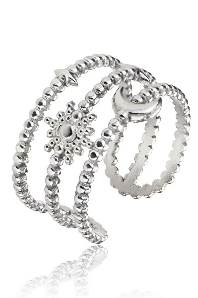 Elegante anello aperto in acciaio Anastasia EWR23029S