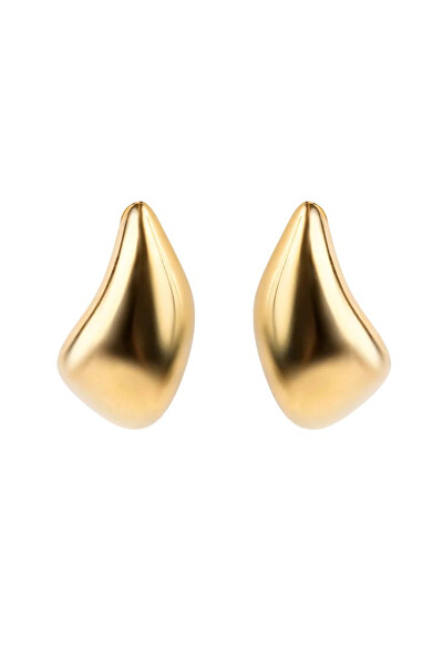 Visací náušnice z pozlacené oceli Tear Drop EWE250164G