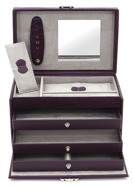 Cutie de bijuterii violet/gri Classico 23236-56