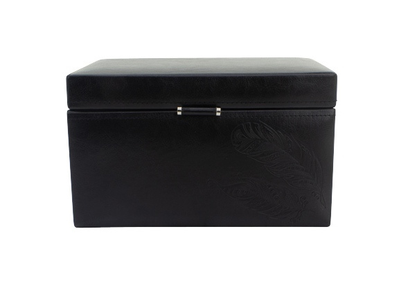 Cutie stilată pentru bijuterii neagră Boho JBC11B