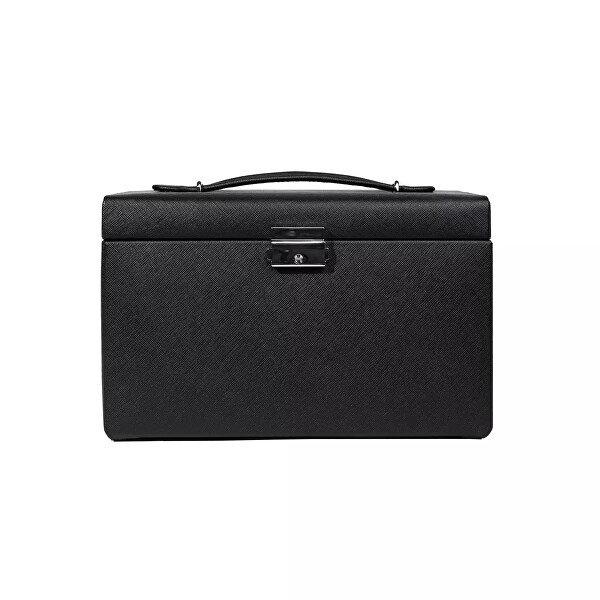 Luxusní černá šperkovnice Classico Rosé 23238-20