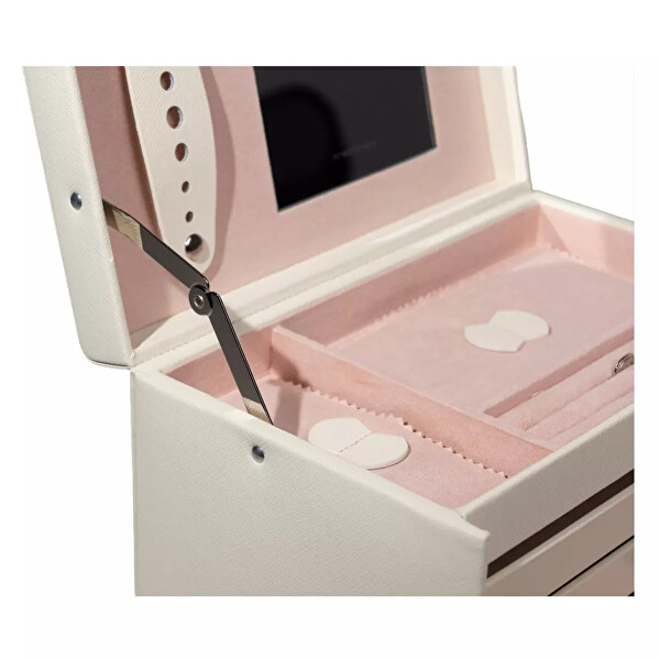 Luxusní krémová šperkovnice Classico Rosé 23238-13