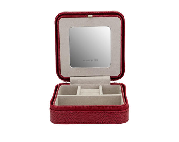 Cutie elegantă de bijuterii de călătorie roșie Milano20143-4