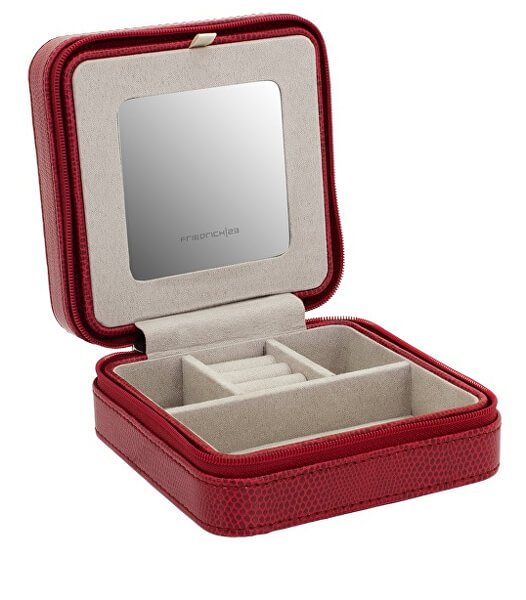 Cutie elegantă de bijuterii de călătorie roșie Milano20143-4