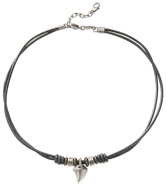 Pánský kožený náhrdelník se žraločím zubem JF85832040