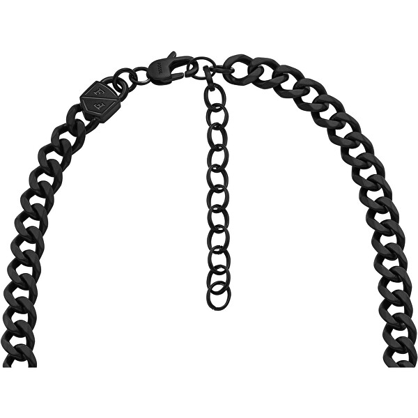 Collana in acciaio nero da uomo Ellis JF04613001