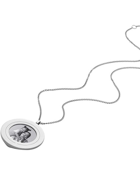 Collana in acciaio da donna con medaglione Harlow JF04737040