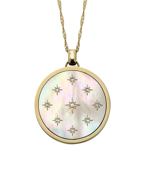 Dlouhý pozlacený náhrdelník Classic Mother of Pearl JF04864710