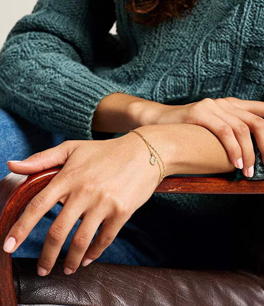 Elegantní dvojitý pozlacený náramek Podkova JF04907710