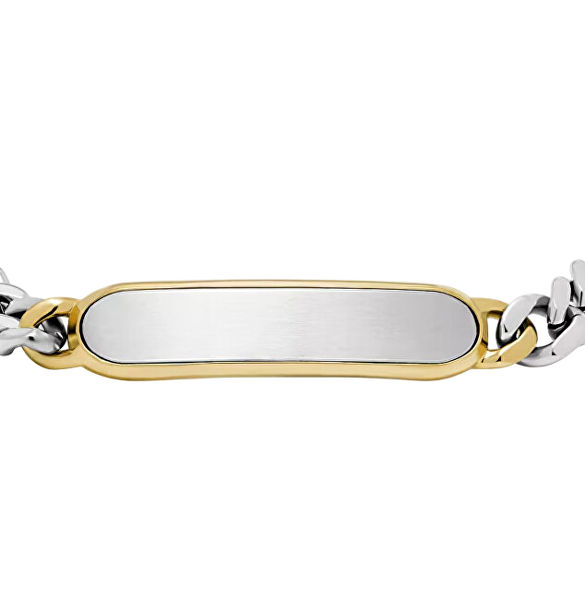 Elegantní ocelový bicolor náramek pro muže JF04851998