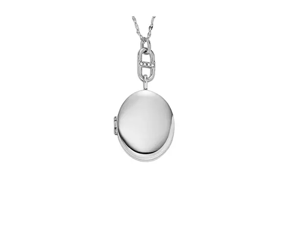 Elegantní ocelový náhrdelník s medailonkem Heritage Locket JF04427040