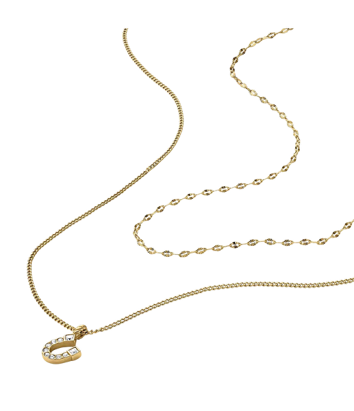 Elegantní pozlacený náhrdelník pro štěstí Podkova JF04906710