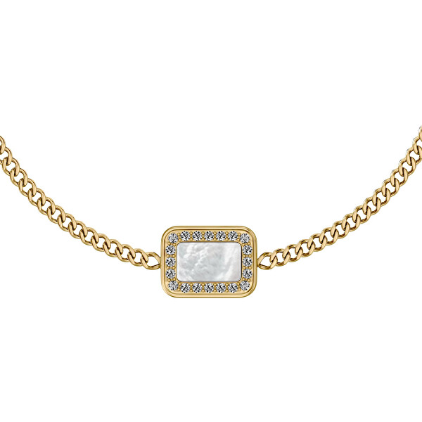 Elegantný pozlátený náramok s perleťou Raquel JF04998710