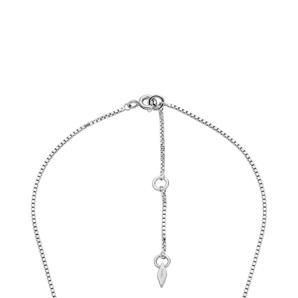 Elegantný strieborný náhrdelník s kryštálom Circle JFS00618040