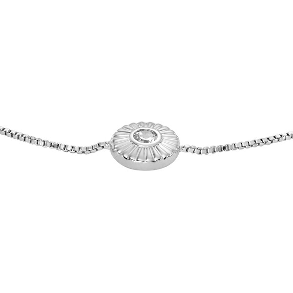 Elegantní stříbrný náramek s krystalem Circle JFS00616040