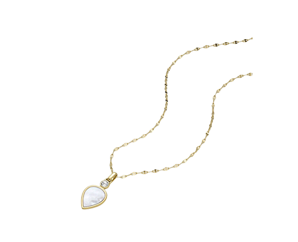 Jemný pozlacený náhrdelník s perletí Teardrop JF04248710