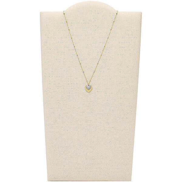 Jemný pozlátený náhrdelník so srdiečkami Sutton JF03947998