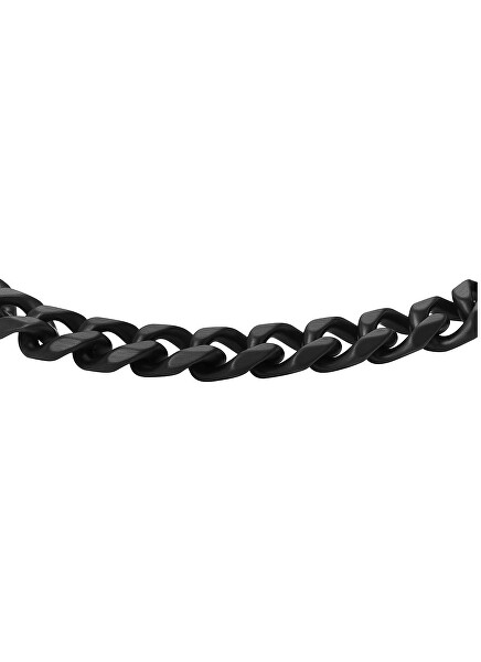 Moderno bracciale nero in acciaio Ellis JF04634001