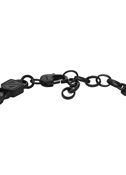 Moderno bracciale nero in acciaio Ellis JF04634001