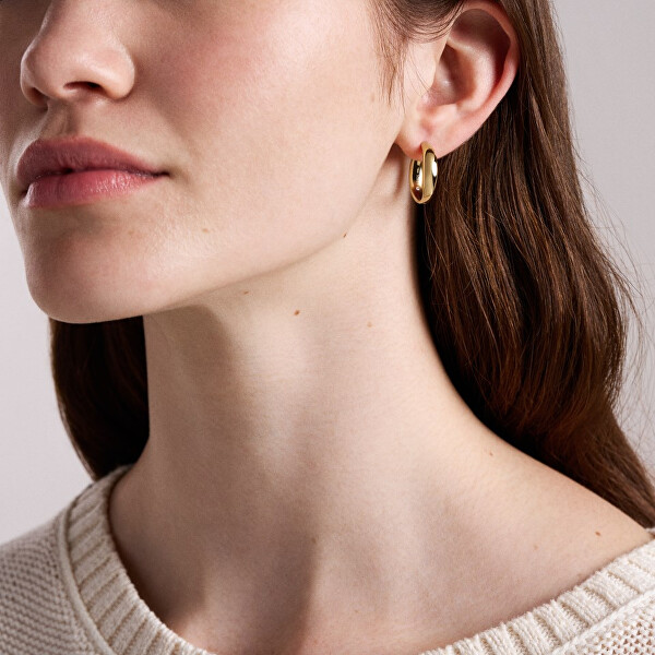 Cercuri elegante placate cu aur All Stacked Up JF05002710