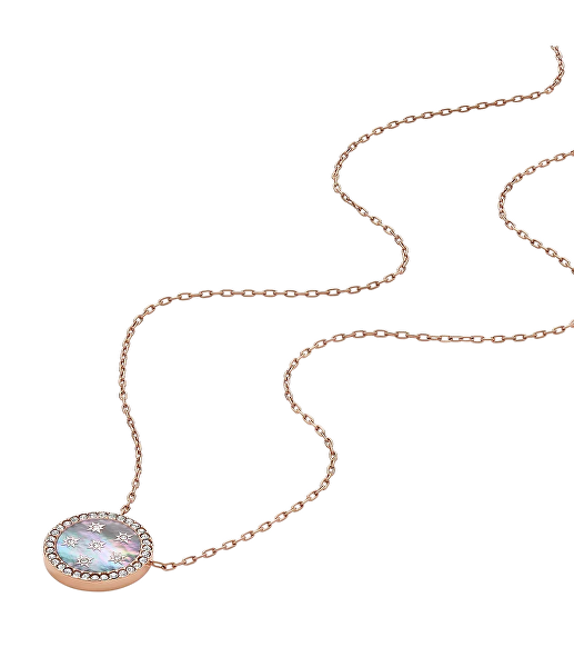 Pozlacený náhrdelník s perletí Mother of Pearl JF04936791