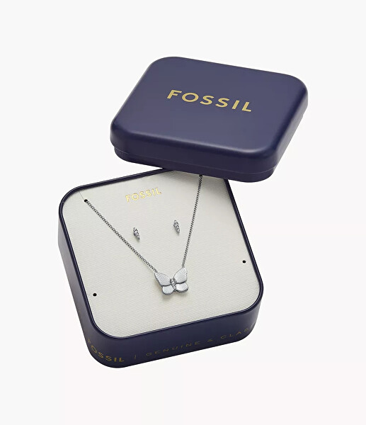 Set ocelových šperků Motýl JF04935SET (náhrdelník, náušnice)