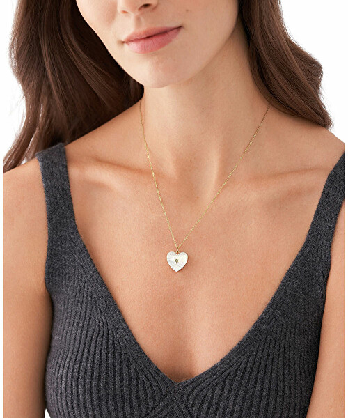 Romantický pozlacený náhrdelník Locket JF04430710