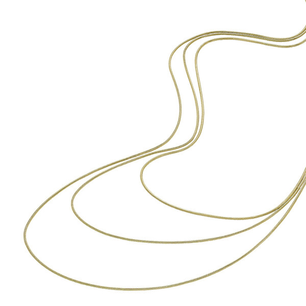Schicke vergoldete Dreifach-Halskette JF04543710