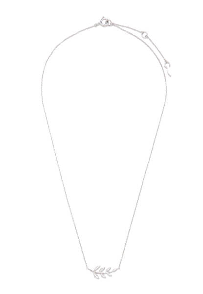 Strieborný náhrdelník s lístkami JFS00485040