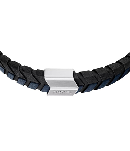 Stylový kožený náramek pro muže Woven JF04985040