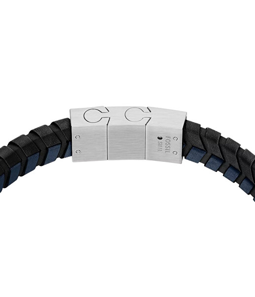 Stylový kožený náramek pro muže Woven JF04985040