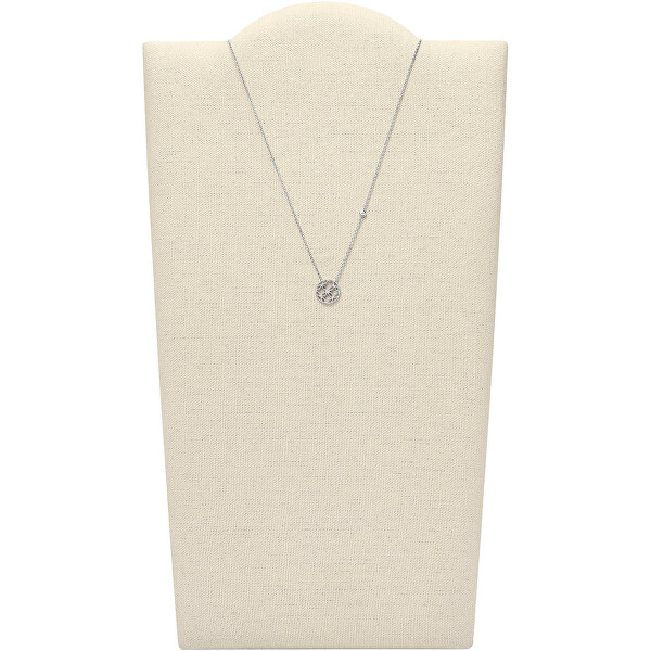 Třpytivý stříbrný náhrdelník Romantic JFS00527040