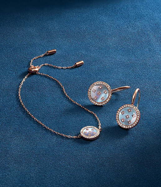 Visací pozlacené náušnice Mother of Pearl JF04938791