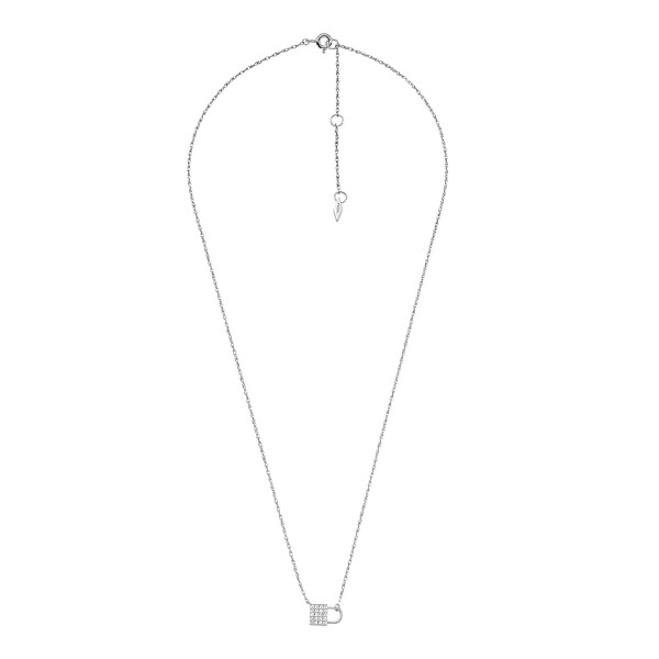 Výnimočný strieborný náhrdelník so zirkónmi JFS00624040 (retiazka, prívesok)