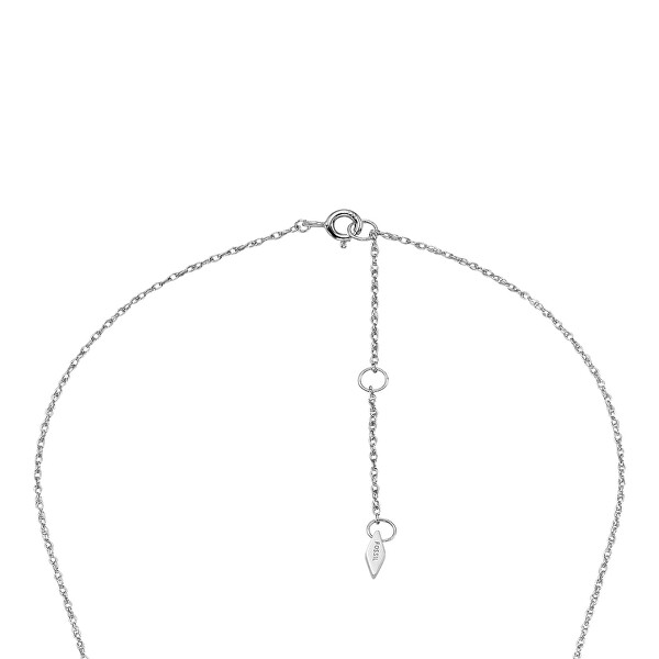 Výnimočný strieborný náhrdelník so zirkónmi JFS00624040 (retiazka, prívesok)