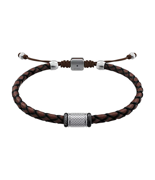 Brățară elegantă din piele pentru bărbați Machine JF05009998