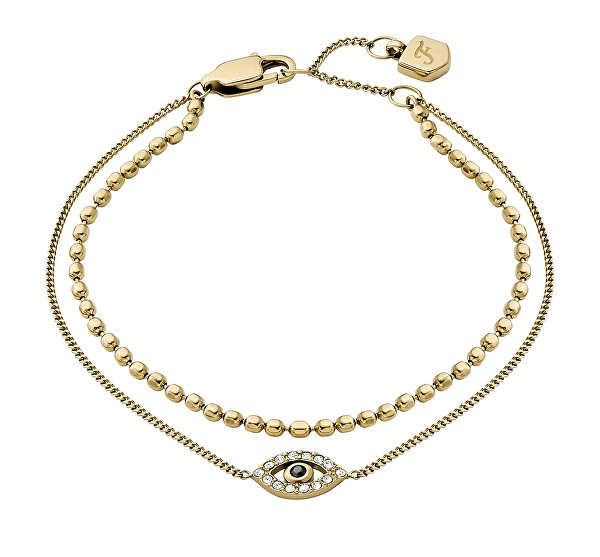 Dvojitý pozlacený náramek Evil Eye JF04794710