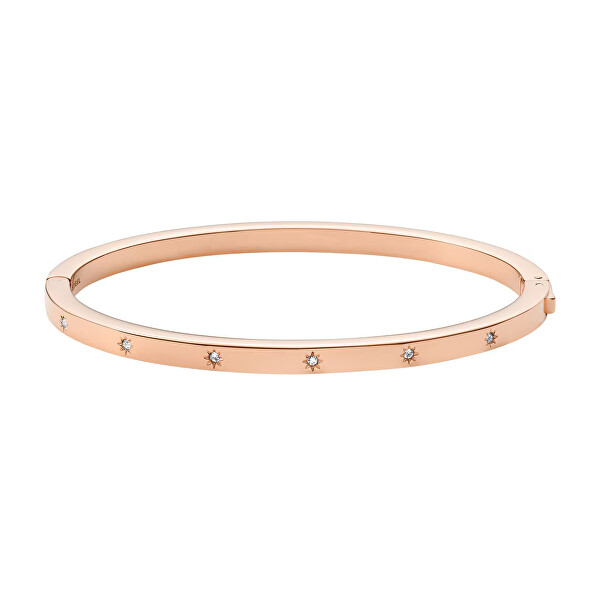 Elegantní bronzový pevný náramek JF04394791