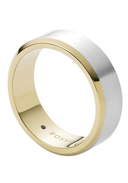 Elegante anello bicolore da uomo Mens Dress JF03726998