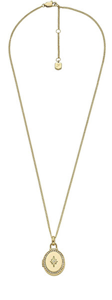 Pozlacený náhrdelník Medailonek s krystaly Sadie Locket JF04735710