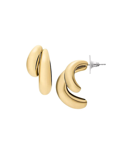 Luxusní visací pozlacené náušnice JF04898710