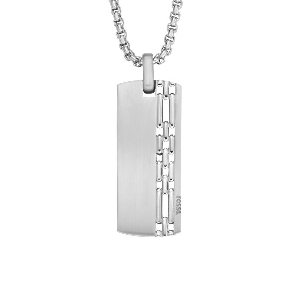 Moderný oceľový náhrdelník Psie známka JF04211040